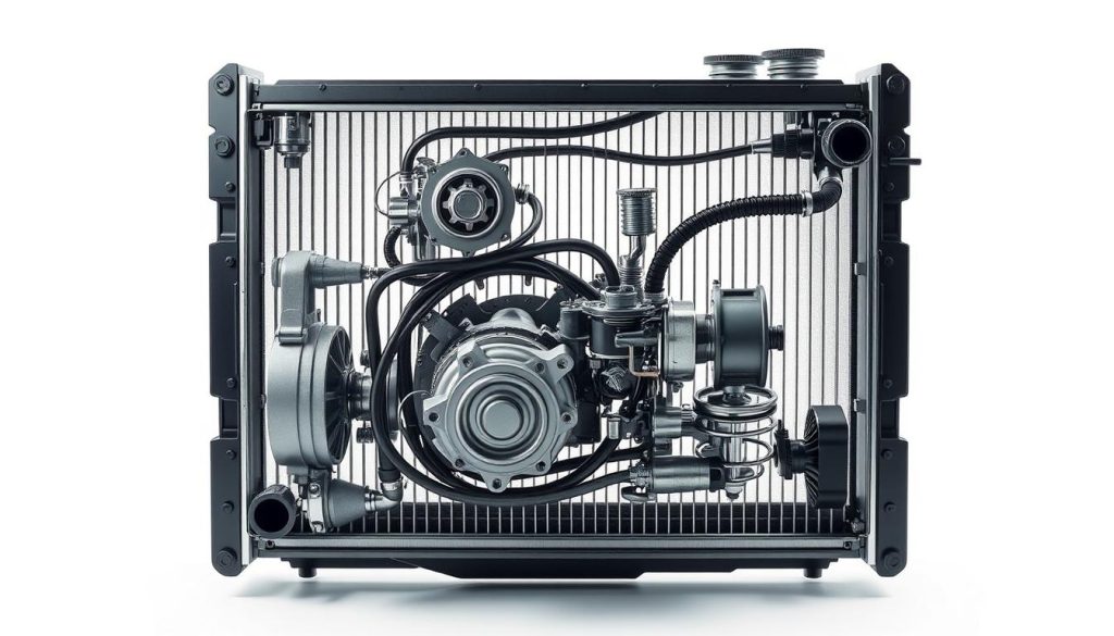 radiator components diagram