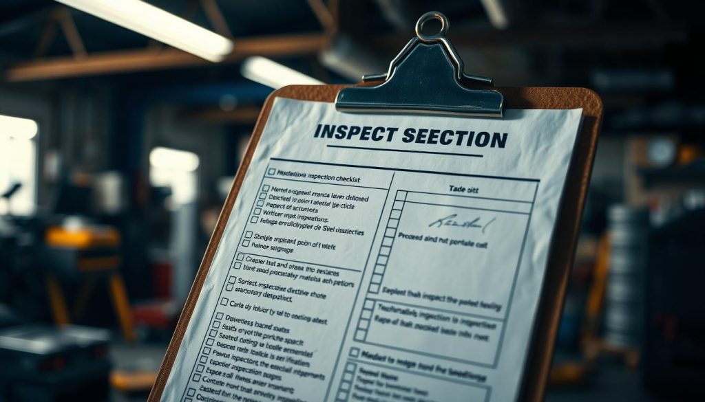 inspection checklist