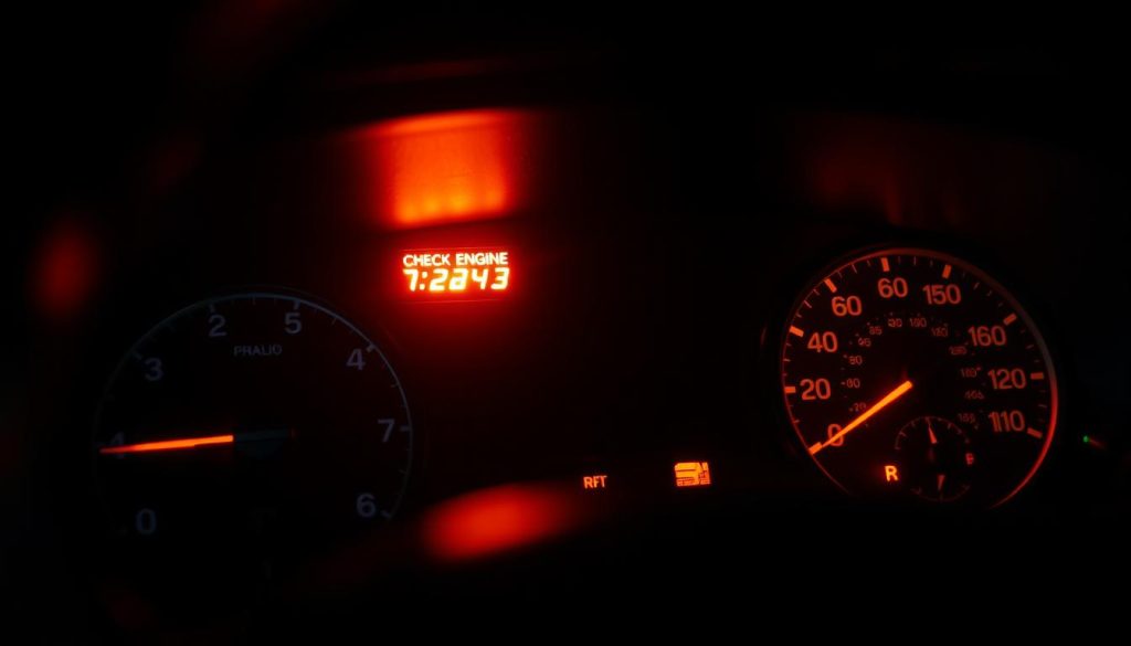 check engine light flashing