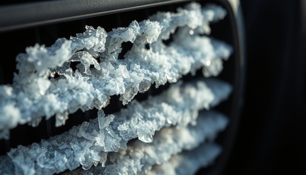 evaporator frost build-up