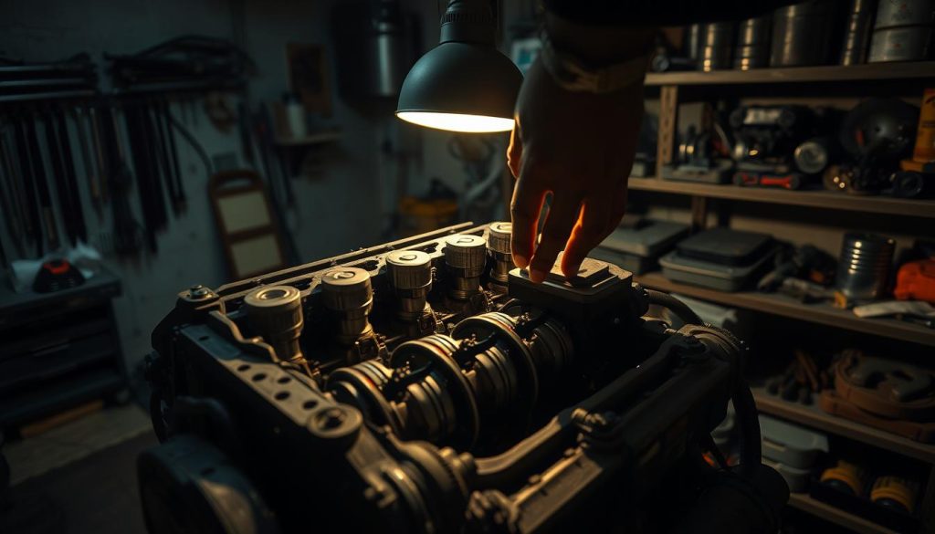 used car engine inspection