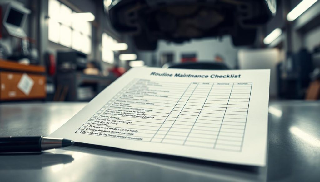 routine maintenance checklist
