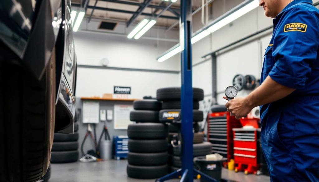tire inspection Heaven Automotive