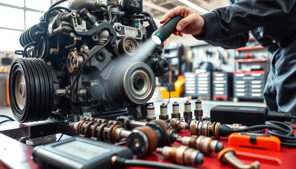 common high-mileage engine problems