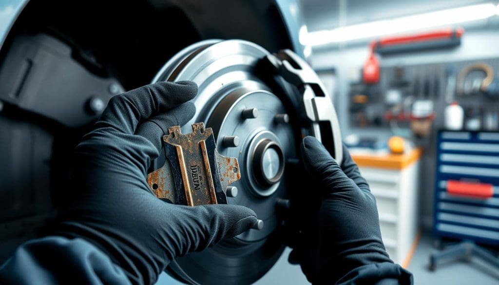 brake pad inspection