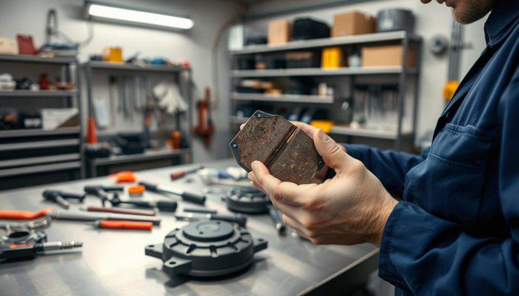brake pad inspection