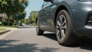 car pulling to one side